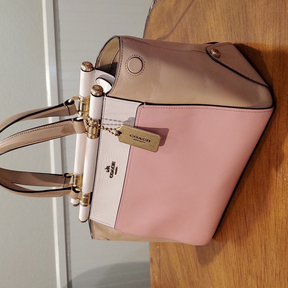 Coach Grace Colorblock Satchel - Picture 5 of 16